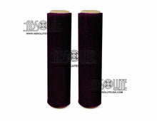 Load image into Gallery viewer, 2 (TWO) Rolls Black Hand Stretch Plastic Film Pallet Shrink Wrap