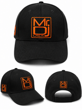 Load image into Gallery viewer, 2 MR DJ Adjustable Black Baseball Cap  100% Cotton Unstructured Low Profile Hat