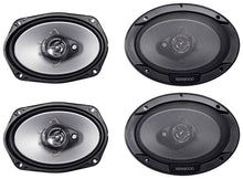Load image into Gallery viewer, 4 Kenwood KFC-6966S 1600 Watt 6x9" 3-Way Car Stereo Speakers