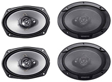 Load image into Gallery viewer, 2 Pair Kenwood KFC-6965S 6x9" 400 Watt 4 ohm Sport Series 3-Way 4 Speakers