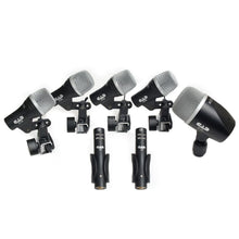 Load image into Gallery viewer, Cad Audio Stage7 Premium 7-Piece Drum Instrument Mic Pack Vinyl Carrying Case + 4 Microphones Cables