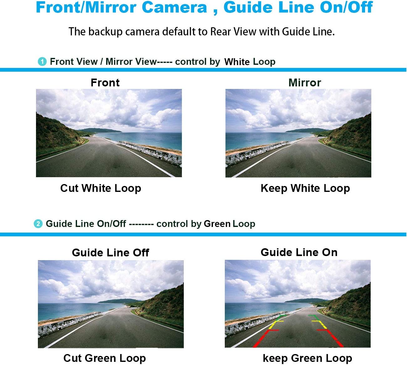 Backup Camera Rearview License Plate Frame for JVC KWM150BT KW-M150BT Black