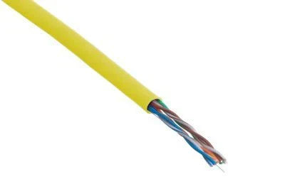 1000' Cat6 Ethernet Yellow Bulk Network Cable UL Bare Solid Copper Wire UTP