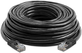 American Terminal EPC100BK 100' Cat6 patch cable Cat6a Ethernet network patch cable RJ45 23AWG 600M solid copper wire 100' Black