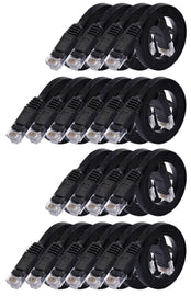 20 American Terminal EPC3BK 3' Cat6a Ethernet network patch cable RJ45 23AWG 600M solid copper