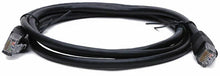 Load image into Gallery viewer, Cat6a Ethernet Network Patch Cable RJ45 23AWG 600Mhz Solid Copper Wire 3' Black