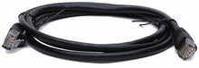 Load image into Gallery viewer, 6 A-T 3' Cat6a Ethernet network patch cable RJ45 23AWG 600M solid copper wire 3' black