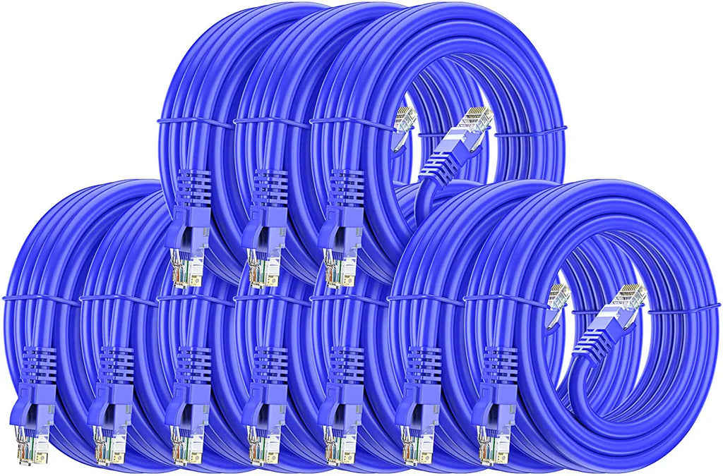10 American Terminal EPC3BL 3' Cat6a Ethernet network patch cable RJ45 23AWG 600M solid copper wire 3'