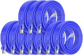 10 American Terminal EPC3BL 3' Cat6a Ethernet network patch cable RJ45 23AWG 600M solid copper wire 3'
