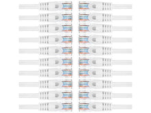 Load image into Gallery viewer, 20 A-T 3' Cat6a Ethernet network patch cable RJ45 23AWG 600M solid copper wire White