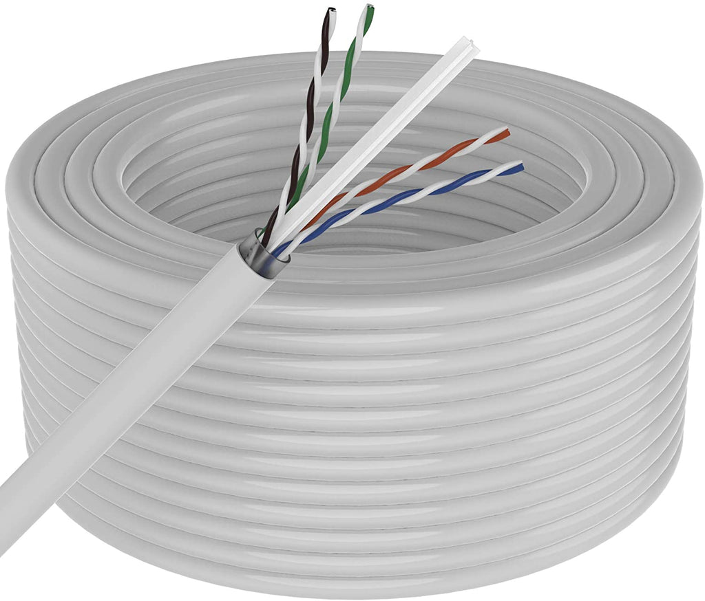 Absolute AEC1000WH 1000' Cat6 Ethernet White Bulk Network Copper Cable
