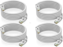 Load image into Gallery viewer, 4 American Terminal EPC3WH 3' Cat6 patch cable<br/>Cat6a Ethernet network patch cable RJ45 23AWG 600M solid copper wire 3' White