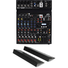 Load image into Gallery viewer, Peavey PV 10 BT 10 Channel Compact Mixing Mixer Console with Bluetooth + Rackmount Kit