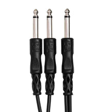 Load image into Gallery viewer, Hosa CYP-105, 1/4" TS Male to Dual 1/4" TS Male Y Cable - 5 Feet
