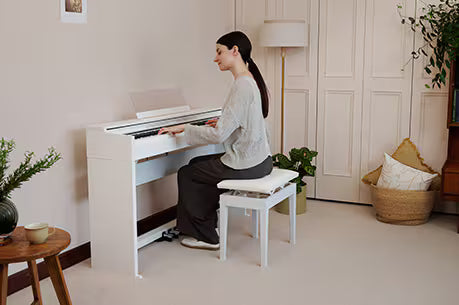 Casio Celviano APS200GB Digital Upright Piano - Gray/Beige