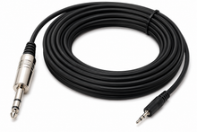 Load image into Gallery viewer, MR DJ CEQS12 12 ft 1/4" TRS (Stereo) Male to 1/8" (3.5mm) TRS Stereo Audio Cable