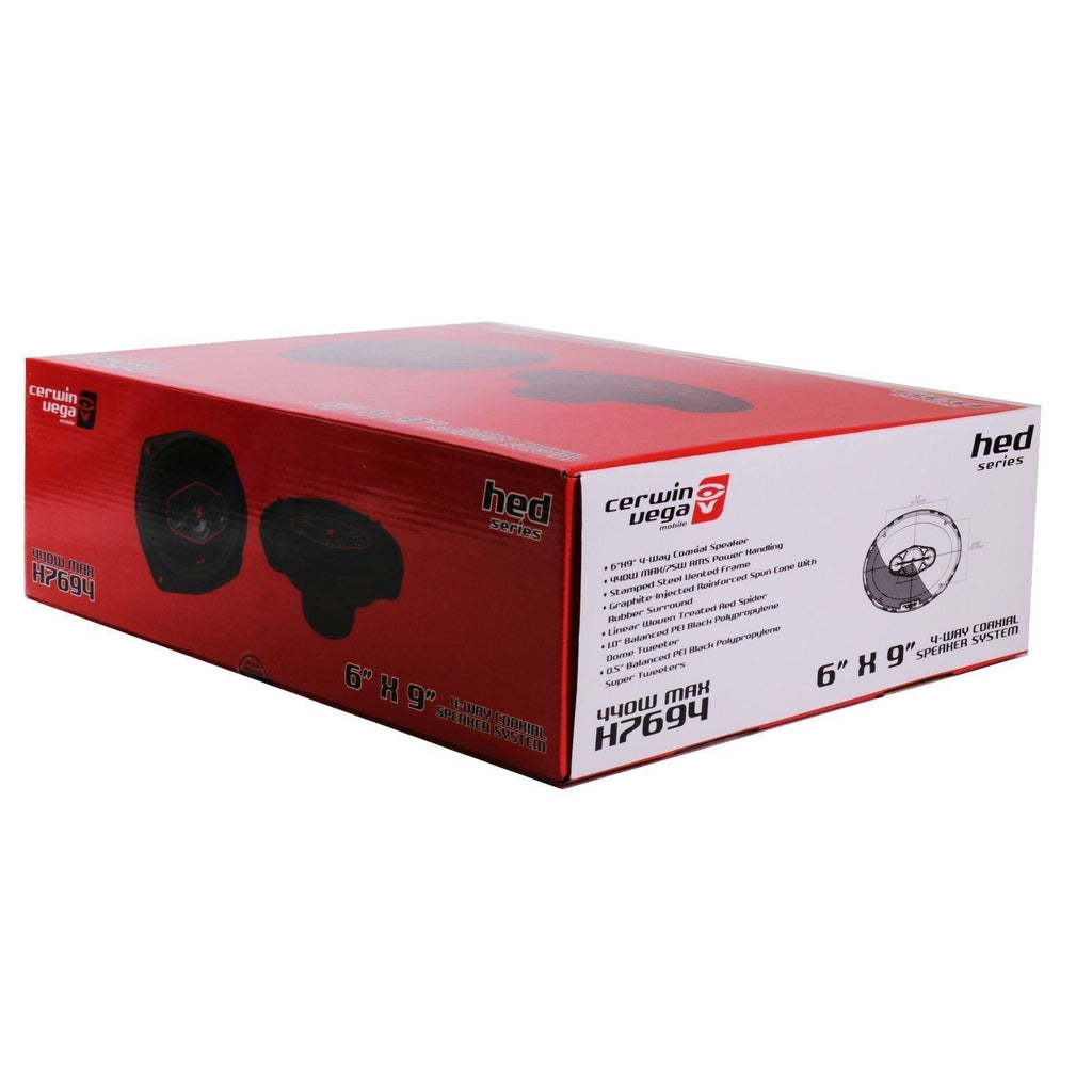 Cerwin Vega H7694 6x9″ 4-way Car Speakers & H752 5.25" 2-way coaxial speakers