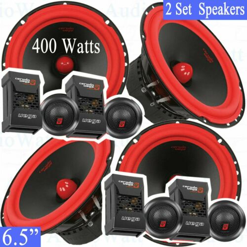 2 Sets Cerwin Vega V465C Vega Series 6.5" 400W Component Speaker