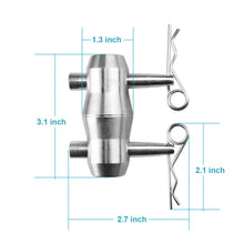 Load image into Gallery viewer, 4 Sets Double Ended Conical Coupler Stage Lighting Truss Fittings fit Pipe 50mm