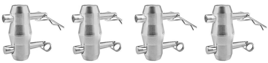 4 Pack Double Ended Conical Coupler Stage Truss Fittings fit Pipe 50mm