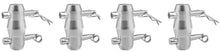 Load image into Gallery viewer, 4 Pack Double Ended Conical Coupler Stage Truss Fittings fit Pipe 50mm