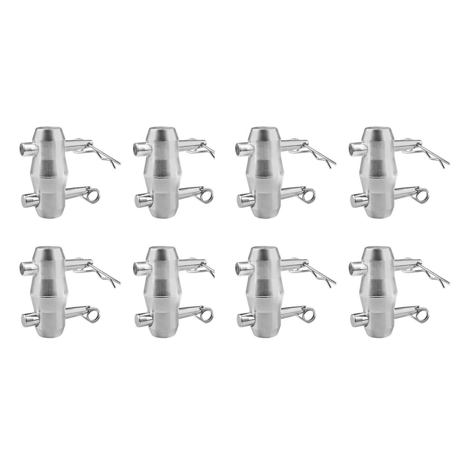 8 Sets MR Truss Double Ended Conical Coupler Stage Lighting Truss Fittings fit Pipe 50mm