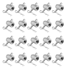 20 MR Truss THCC15PAK Half Conical Coupler for Truss DJ Stage Lighting w/ Body Safety Clips Pins