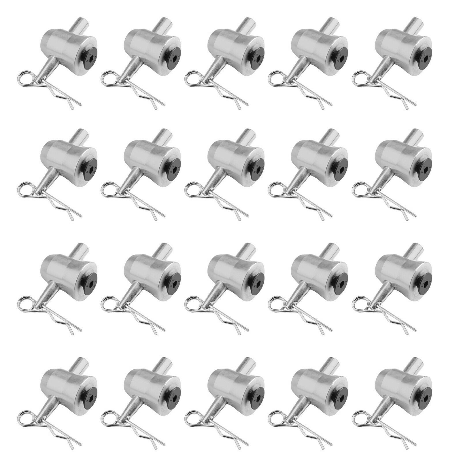 20x Half Conical Coupler for Truss DJ Stage Lighting w/ Body Safety Clips Pins