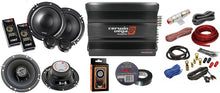 Load image into Gallery viewer, Cerwin Vega CVP1600.4D 1600W Amp + XED650C + XED-62 6.5" Speakers + AMP Kit + Mobile Bracket &amp; Tape
