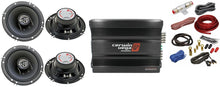Load image into Gallery viewer, Cerwin Vega CVP1600.4D 1600W 4-Ch + 2 XED-62 6.5" Speaker + 4G AMP Kit
