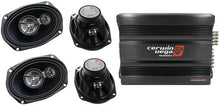 Load image into Gallery viewer, Cerwin Vega CVP1600.4D 1600W 4-Ch + 2 XED-693 6x9" 3-Way Speakers + 4G AMP Kit
