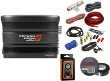Load image into Gallery viewer, Cerwin Vega CVP1600.4D 1600 Watts 4-Channel Class-D Amplifier + Amp Kit + Mobile Bracket &amp; Tape