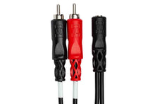 Load image into Gallery viewer, Hosa YMR-197 Stereo Breakout Cable, 3.5 mm TRSF to Dual RCA