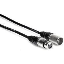 Load image into Gallery viewer, Hosa DMX 5-Pin XLR Male to 5-Pin XLR Female Extension Cable - 3'