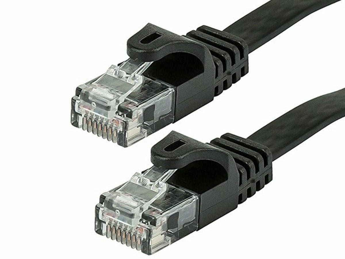 10 Cat6a Ethernet Network Patch Cable RJ45 23AWG 600M Solid Copper Wire 3' Black