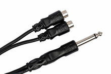 Load image into Gallery viewer, Hosa YPR-103 Y Cable 1/4 in TS to Dual RCAF