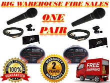 Load image into Gallery viewer, 2 Peavey PVI100XLR Wired Dynamic Cardioid Vocal Microphone+Case+Mic Clip + Cable