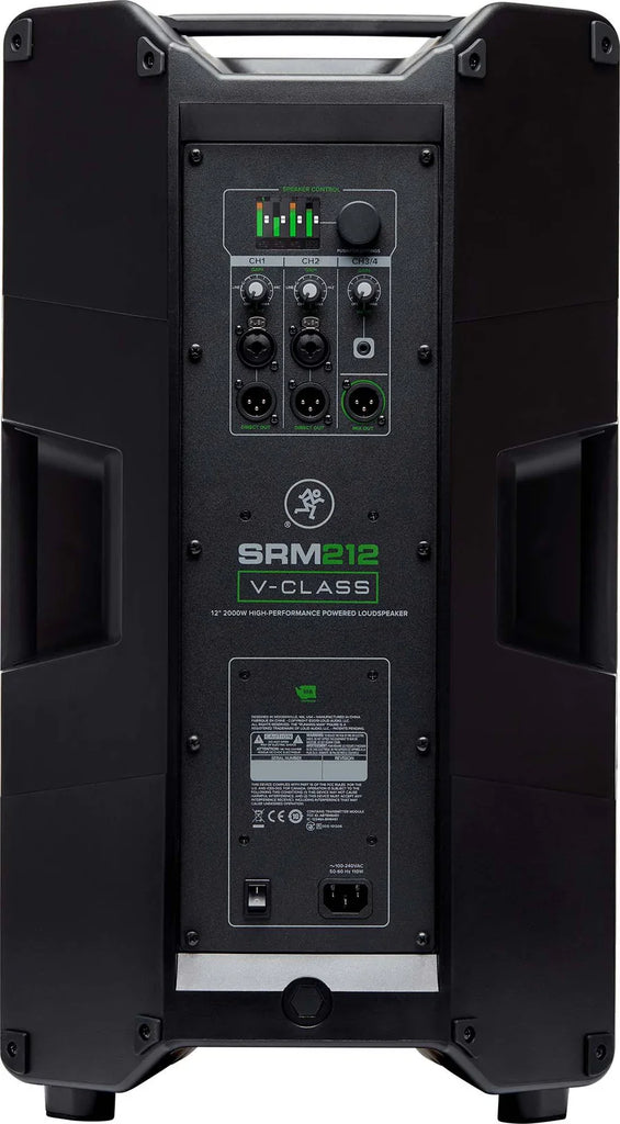Mackie SRM212 V-Class SRM V-Class Series, 12-Inch 2000W High-Performance Loudspeaker, Powered-Black