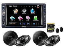 Load image into Gallery viewer, Absolute DD2200BT Double Din DVD, CD, MP3 Multimedia DVD Player Receiver W/ Pioneer 2 Pair of Pioneer TS-G1645R 6.5" &amp; TW600