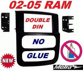 02 03 04 05 Dodge Ram Car Stereo Double Din Install Dash Kit