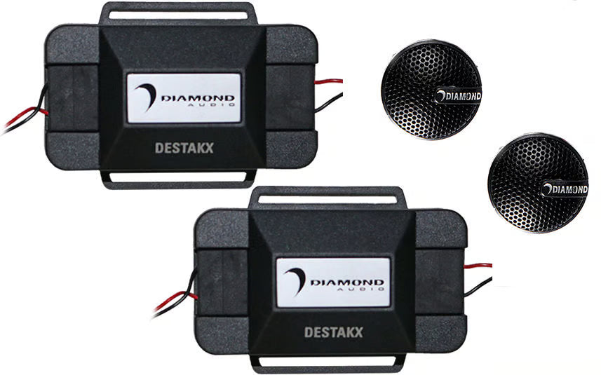 Diamond Audio DESTAK 1"(25mm) Add-on Aluminum Dome Tweeter Kit with Crossover
