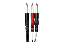Load image into Gallery viewer, Hosa STP-201 Insert Cable 1/4 in TRS to Dual 1/4 in TS – 1 Meter