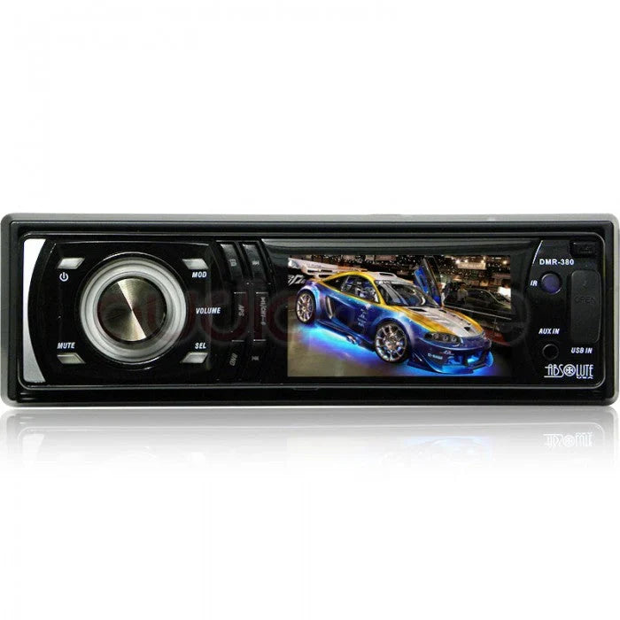 Absolute DMR-380BTAD 3.5" In-Dash + 2 Pairs Pioneer TS-G1620F 6.5" Speaker + TW600 Tweeter