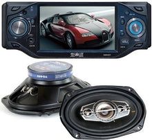 Load image into Gallery viewer, Absolute DMR-455 4.5" DVD/CD/MP3 Player Motorized 4 x 80W + 6x9" 4 Way Speaker