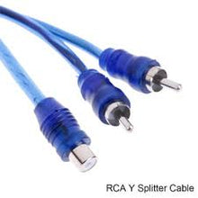 Load image into Gallery viewer, 4 Absolute  RCA Audio Cable "Y" Adapter Splitter 1 Female to 2 Male Plug Cable