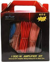 Load image into Gallery viewer, Complete 1500W 8 Gauge Car Amplifier Installation Wiring Kit Amp Kit-8 (Kit8) 8 Ga Red