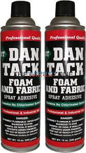 Load image into Gallery viewer, 12 Dan Tack 2012 professional quality foam &amp; fabric spray glue adhesive Can 12 oz