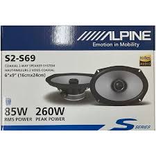 Alpine S2-S69 Speakers Bundle 72-5600 Harness 82-3004 Adapter Fit 2015-17 Chevrolet Silverado 2500