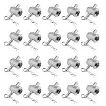 Load image into Gallery viewer, 20 MR DJ THCC15PAK Half Conical Coupler for Truss DJ Stage Lighting w/ Body Safety Clips Pins