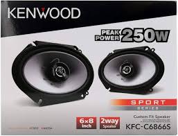 Kenwood Car KFC-C6866S 6x8" 500W 2Way Car Audio Coaxial Speakers Stereo